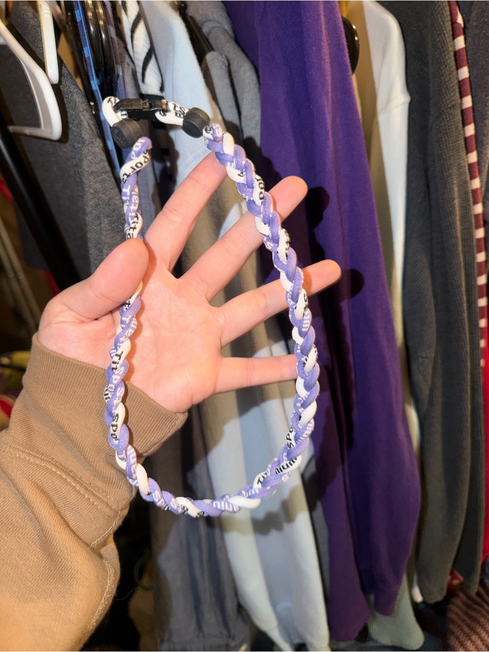 Sports braided necklace